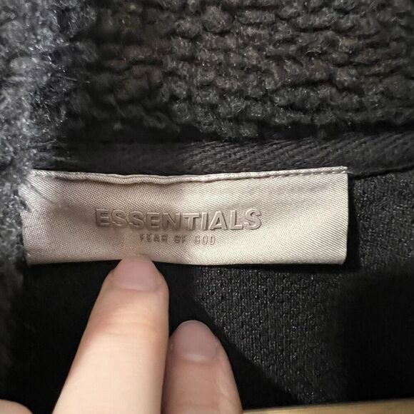 Fear of God Sherpa Fleece Full Zip Womens Mens Large Gray Oversized - Picture 6 of 12